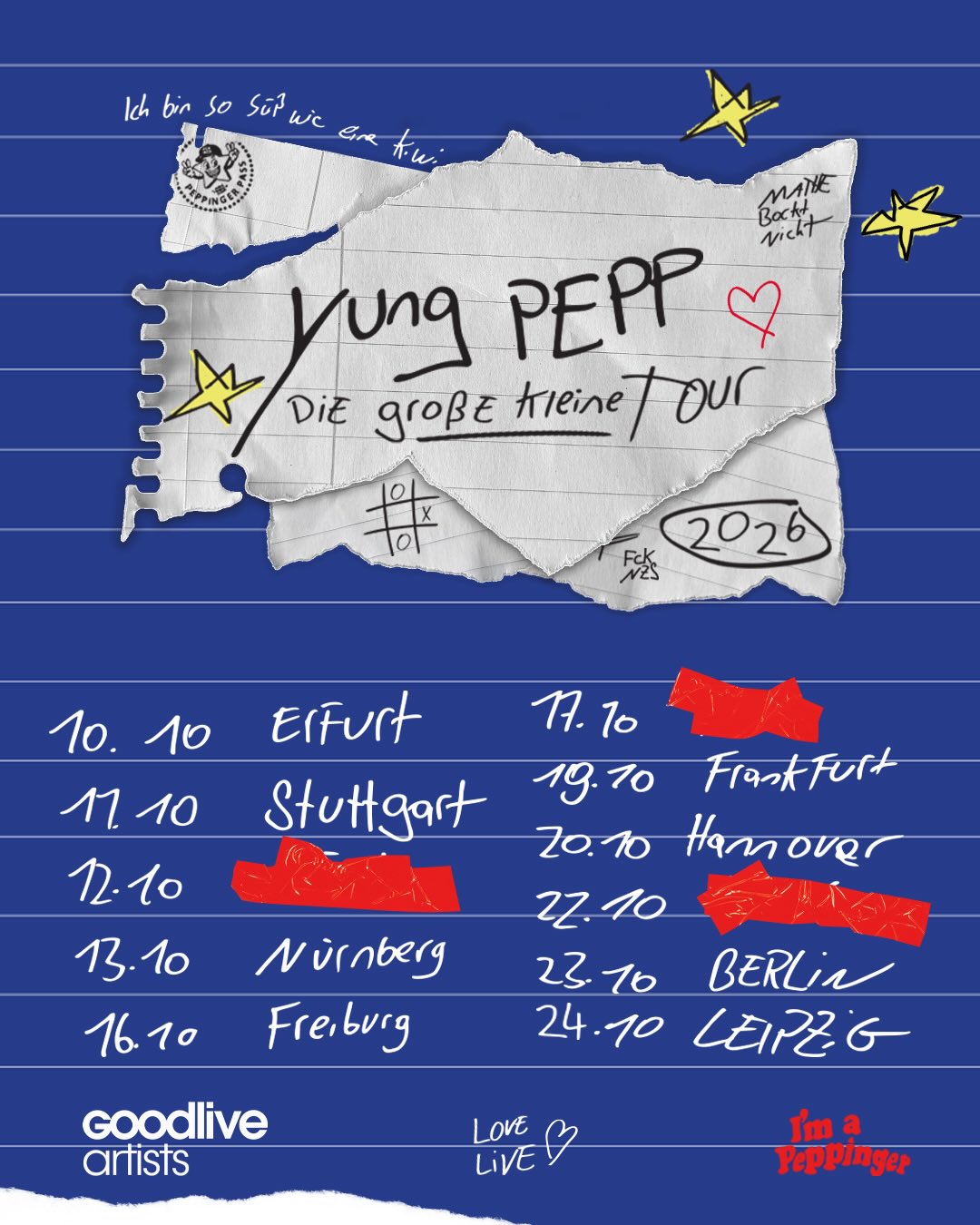 Yung Pepp Die große kleine Tour Poster 2026